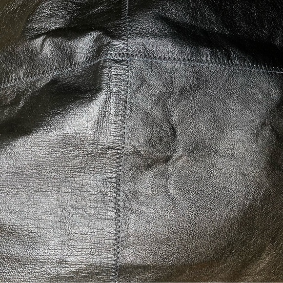 Terry Lewis Midi Length 100% Leather Skirt size 6 - Picture 5 of 6